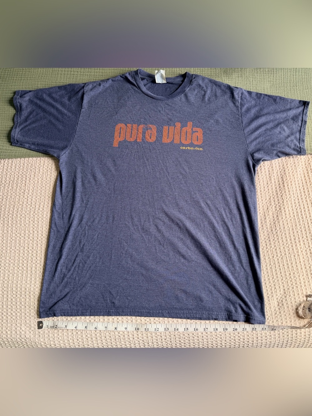 Navy Pura Vida Costa Rica Graphic Tee, XL
